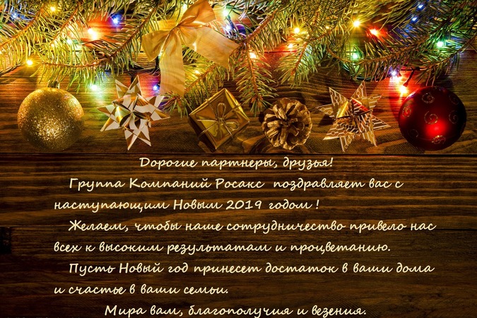 С Новым 2019 годом и Рождеством!